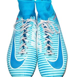 Nike‎ Blue Striped Soccer Cleats